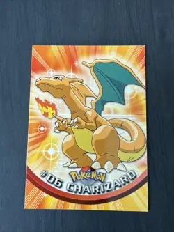 **PACK FRESH!!**Pokemon Card Charizard #06 Topps Series 1st Ed BLUE TOPPS LOGO - Image 1