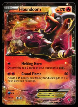 Houndoom EX 21/162 Holo XY BREAKthrough Pokemon Card - Image 1