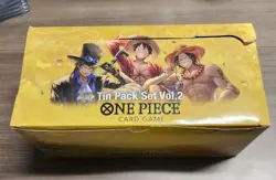 One Piece Card Game Tin Pack Set Vol 2 TS-02 Display Box of 12 Tins English - Image 1