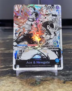 ST22-001 Ace & Newgate (Alt Art) LEADER ONE PIECE Card TCG English - Image 1