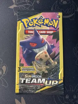 Rare Pokemon Team Up 3 Card Factory Sealed Booster Pack HEAVY 7.74g - Image 2