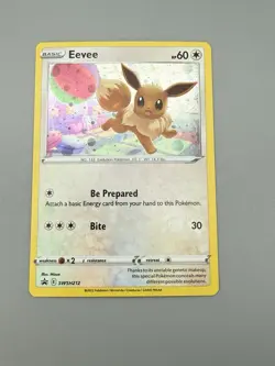 Eevee COSMOS HOLO Black Star PROMO card SWSH212 Sword & Shield Pokemon TCG 2022 - Image 1