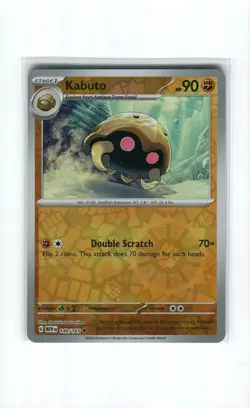KABUTO 140 REVERSE HOLO SCARLET & VIOLET 151 POKEMON CARD MINT 2023 - Image 1