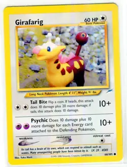 Girafarig 66 Neo Destiny Pokemon Card Near Mint - Image 1