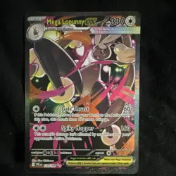 Pokemon Mega Lopunny EX Full Art Holo 330 HP 128/094 Pokemon TCG Card Stock - Image 1