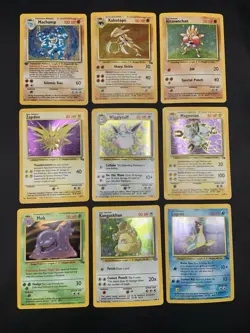 Vintage Holo Rare Pokemon Card Lot WOTC 1999 - Fossil, Jungle, Base Set - MP/HP - Image 1
