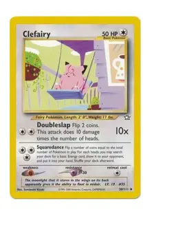 Clefairy 30/111 Neo Genesis Unlimited Pokemon Card NM - Image 1