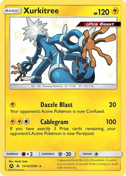Xurkitree SV14/SV94 SM Hidden Fates Holo Shiny Baby Rare Pokemon Card MINT - Image 1