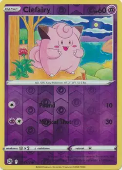 Clefairy 053/172 SWSH Brilliant Stars Reverse Holo Pokemon Card MINT - Image 1