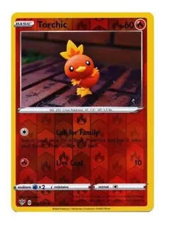 Torchic 022/189 SWSH Darkness Ablaze Reverse Holo Pokemon Card MINT - Image 1