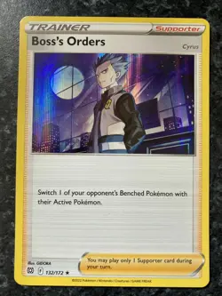 Boss's Orders 132/172 SWSH Brilliant Stars Rare Holo Pokemon Card MINT - Image 1