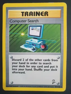 Computer Search 101/130 Trainer - Base Set 2 - Pokemon Card - Lightly Played - Image 1