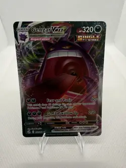 Pokemon Fusion Strike Gengar VMAX Full Art Card 157/264 - Image 1