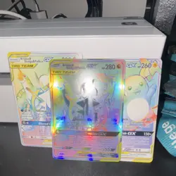 Pokemon TAG TEAM GX Holo Card Lot - Arceus Dialga Palkia Raichu - 3 Cards - Image 1