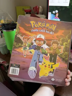 Vintage 1999 Plymouth 3 Ring Card Binder Nintendo Pokemon Pikachu Ash - Image 2
