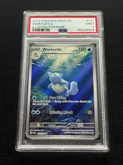 PSA 9 MINT - Wartortle 171/165 - Scarlet & Violet 151 English Pokemon TCG Card - Image 1