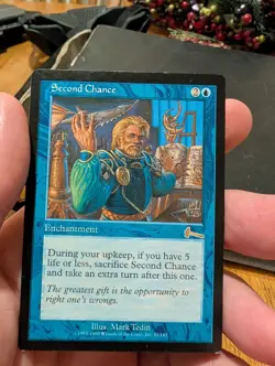 Magic: The Gathering Second Chance Rare Urza's Legacy Enchantment Blue 1999 - Image 1
