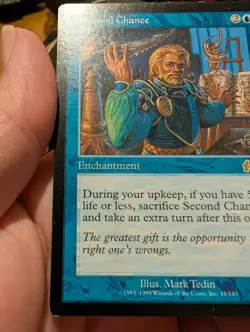 Magic: The Gathering Second Chance Rare Urza's Legacy Enchantment Blue 1999 - Image 5