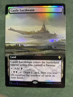 Castle Locthwain (Extended Art) Throne of Eldraine Foil. Rare. Near Mint MTG - Image 1