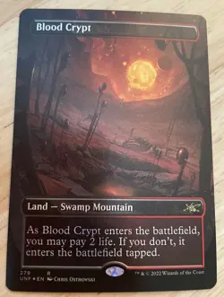 MTG Blood Crypt Unfinity #279 Borderless FOIL Rare NM/M - Image 1