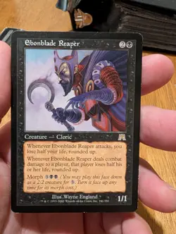Magic: The Gathering Ebonblade Reaper Rare Onslaught Creature Black 2002 Wayne … - Image 1