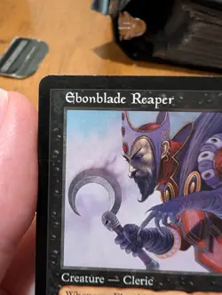 Magic: The Gathering Ebonblade Reaper Rare Onslaught Creature Black 2002 Wayne … - Image 2