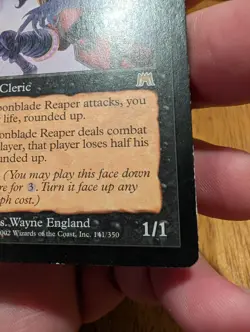 Magic: The Gathering Ebonblade Reaper Rare Onslaught Creature Black 2002 Wayne … - Image 4