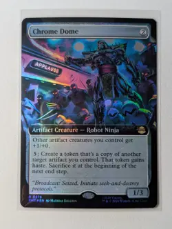 Chrome Dome (Extended Art) Teenage Mutant Ninja Turtles Foil 0276 MTG - Image 1