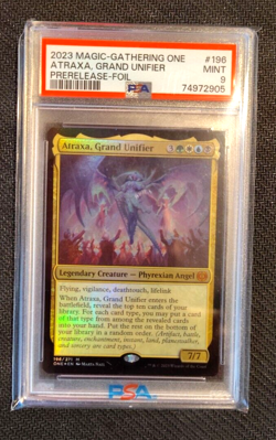 Atraxa Grand Unifier Foil #196 MTG 2023 PSA 9 Prerelease-Foil MINT!! - Image 2