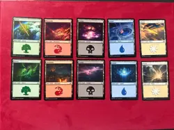 Edge Of Eternities Full Land Set x10 Basic Lands EOE MTG Magic The Gathering NM - Image 1