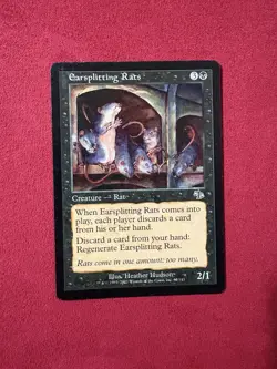 Earsplitting Rats - Judgment -Vintage Magic The Gathering MTG - Image 1