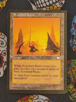 Scorched Ruins Weatherlight MTG - Image 1