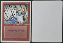 Signed MtG Magic Daniel Gelon Artist Proof _ Revised _ STONE RAIN _ VHTF 1/100! - Image 1