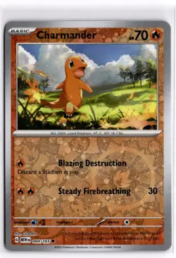 Pokemon TCG Charmander 004/165 (Costco) Scarlet & Violet 151 Cosmos Reverse Holo - Image 1
