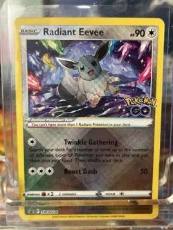 Pokemon Go Radiant Eevee SWSH230 Black Star Promo - Image 1