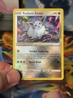 Pokemon Go Radiant Eevee SWSH230 Black Star Promo - Image 3