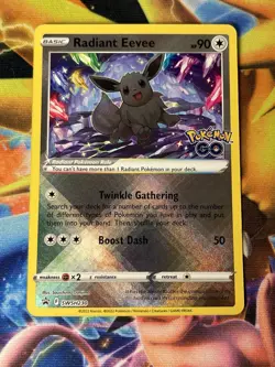 Pokemon Go Radiant Eevee SWSH230 Black Star Promo - Image 5