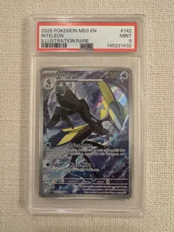 2025 POKEMON MEG EN-MEGA EVOLUTION ILLUSTRATION RARE #142 INTELEON PSA 9 - Image 1