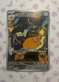 Pokemon TCG: Team Rocket's Raticate #202/182 Illustration Rare Destined Rivals - Image 1