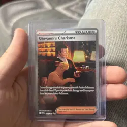 Giovanni's Charisma - 204/165 - 151 Special Illustration Rare NM 2023 - Pokemon - Image 1