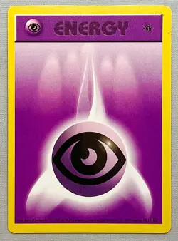 Pokemon 1st EDITION Shadowless Psychic Energy 101/102 - 1999 Base Set - LP to NM - Image 1