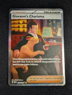 Pokemon Giovanni's Charisma 204/165 Special Illustration Rare NM - Image 1