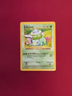 Pokemon Base Set Shadowless | 44/102 | Bulbasaur | MP - Image 1