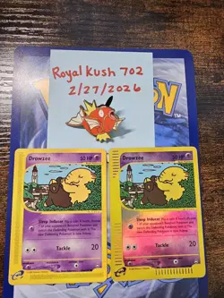 Pokemon Drowzee 74a and 74b Aquapolis (Read Description) - Image 1