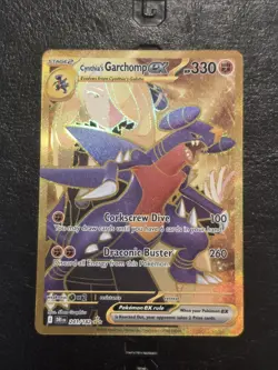 Pokemon TCG Cynthia's Garchomp ex 241/182 SV10: Destined Rivals Hyper Rare NM - Image 1
