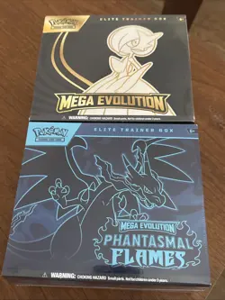 Pokemon TCG: Mega Evolution Phantasmal Flames Elite Trainer Box ETB - Set of 2 - Image 1