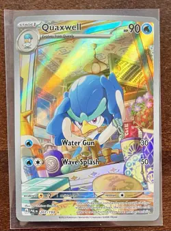 Quaxwell 207/193 Pokemon TCG Paldea Evolved Illustration Rare - Image 1