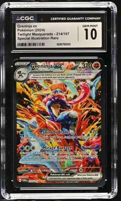 Greninja EX 214/167 Special Illustration Rare Pokemon CGC 10 Gem Mint *052 - Image 1