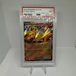 Pokemon Charizard EX #161 SV Black Star Promo Super-Premium Collection PSA 9 - Image 1