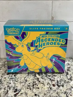 Pokemon TCG: Ascended Heroes Mega Evolution ETB (Elite Trainer Box) SEALED NEW - Image 1